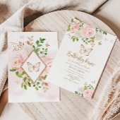 蝶のキス ベビーシャワー招待状 招待状