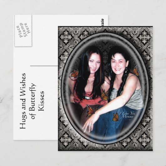 蝶のキス ポストカード (正面/裏面)