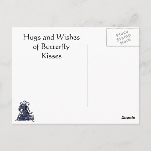 蝶のキス ポストカード (裏面)