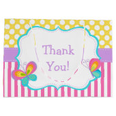 蝶のキス&誕生日ウィッシュパーティーありがとう ラージペーパーバッグ (裏面)