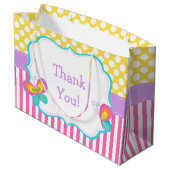 蝶のキス&誕生日ウィッシュパーティーありがとう ラージペーパーバッグ (裏面アングル)