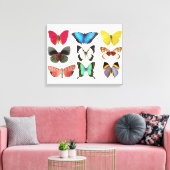 蝶のキャンバス印刷 キャンバスプリント (インサイチュ (リビング))