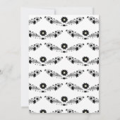 蝶のキンチェアネラ　ブラック＆ホワイト　15歳の誕生日 招待状 (裏面)