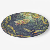 蝶のクモの巣の蜂ヴィンテージ園 ペーパープレート (アングル)