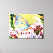 蝶のコラージュ キャンバスプリント (正面)