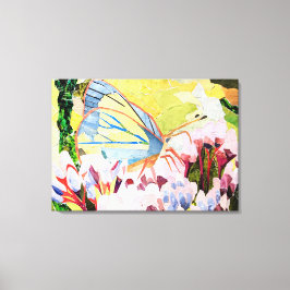 蝶のコラージュ キャンバスプリント
