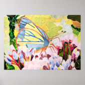 蝶のコラージュ ポスター (正面)