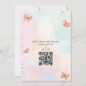 蝶のコレクション招待状 招待状 (裏面)