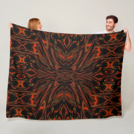 蝶のサイキー女神23 フリースブランケット