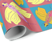 蝶のシカラフルームレスパターン ラッピングペーパー (ロールコーナー)