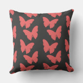 蝶のシームレスなパターン クッション (裏面)