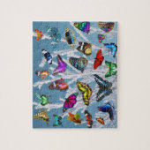 蝶のジグソーパズル自然の子どもが動物を贈る ジグソーパズル (縦)