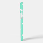 蝶のスケッチ　アクアブルーとホワイト Case-Mate iPhoneケース (裏面 / 左)