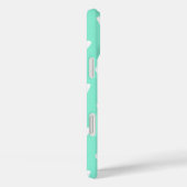 蝶のスケッチ　アクアブルーとホワイト Case-Mate iPhoneケース (裏面 / 右)