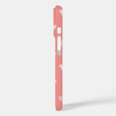 蝶のスケッチ、コーラルピンク Case-Mate iPhoneケース (裏面 / 左)