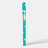 蝶のスケッチ、ターコイズ、白 Case-Mate iPhoneケース (裏面 / 左)