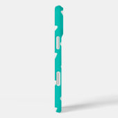 蝶のスケッチ、ターコイズ、白 Case-Mate iPhoneケース (裏面 / 右)