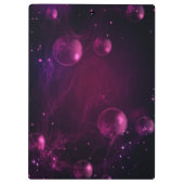 蝶のダークパープルのクリップボードを切り取る クリップボード (裏面)