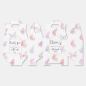 蝶のテーマのパーティーボックス フェイバーボックス (見開き)