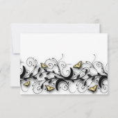 蝶のテーマ 招待状 (裏面)