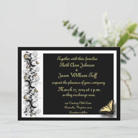 蝶のテーマ 招待状 (スタンド正面)