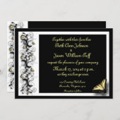 蝶のテーマ 招待状 (正面/裏面)