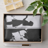 蝶のデコパージュの少女 薄葉紙 (ギフト)