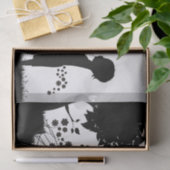 蝶のデコパージュを持つ少年 薄葉紙 (ギフト)