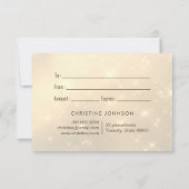 蝶のデザインギフト券 (裏面)