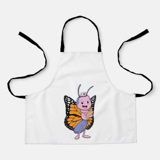 蝶のナース エプロン (正面)