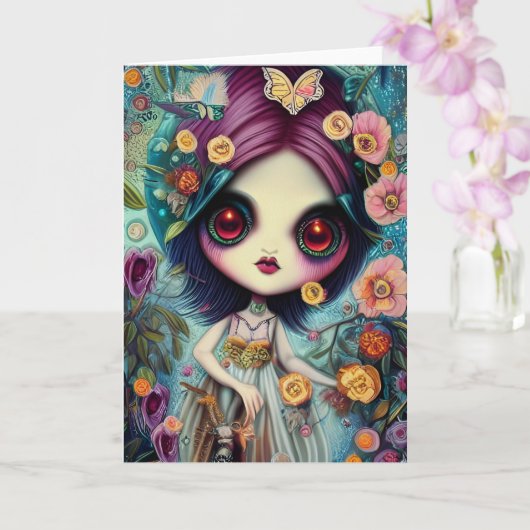 蝶のノバチェーザーイラストレーション カード (蘭)