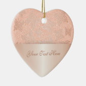 蝶のバラ金ゴールドの個人用設定 セラミックオーナメント (右)