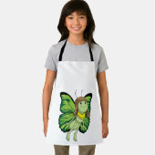 蝶のパイロットとパイロット帽子 エプロン (インサイチュ)