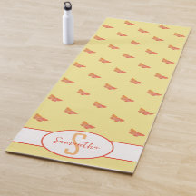 蝶のパターン黄色モノグラガーリーム