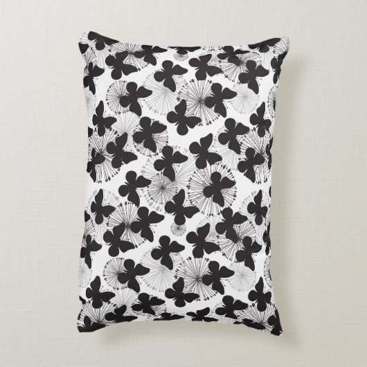 蝶のパターン アクセントクッション (裏面(縦))