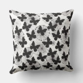 蝶のパターン クッション (裏面)