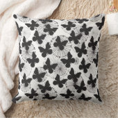 蝶のパターン クッション (ブランケット)