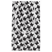 蝶のパターン スモールペーパーバッグ (正面)