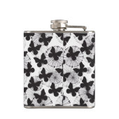 蝶のパターン フラスク (裏面)