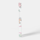 蝶のパターン（名前） iPhoneケース (左側面)