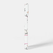 蝶のパターン（名前） iPhoneケース (右側面)