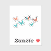 蝶のパック シール (シート)