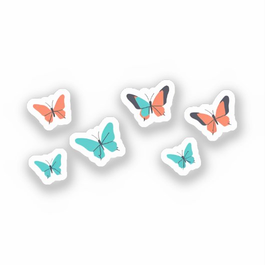 蝶のパック シール (正面)