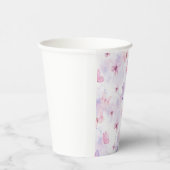 蝶のパーティー紙コップ 紫とピンク 紙コップ (右)