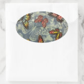 蝶のフィールド 楕円形シール (バッグ)