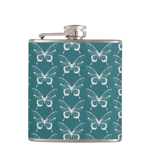 蝶のフレスコ瓶 フラスク (正面)