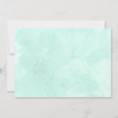 蝶のブライダルシャワーの招待状 招待状 (裏面)