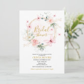 蝶のブライダルシャワーへの招待 招待状 (スタンド正面)