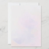 蝶のブライダルシャワー彼は彼女はゲームカードを言った 招待状 (裏面)