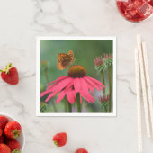 蝶のベニバナ スタンダードカクテルナプキン (インサイチュ)